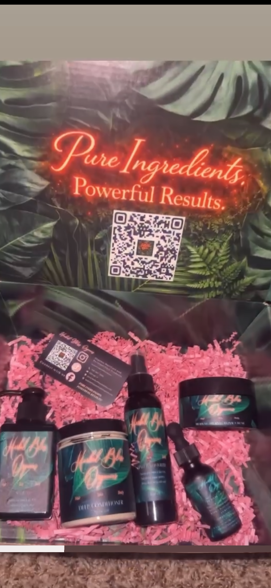 Large Herbal Bliss Organics Hair Growth Bundle Deal!!