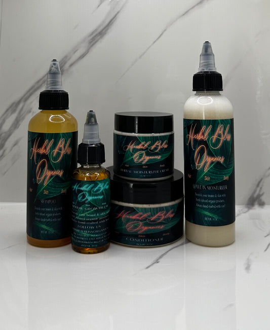 Full Sized Herbal Bliss Organics Hair Growth Bundle!