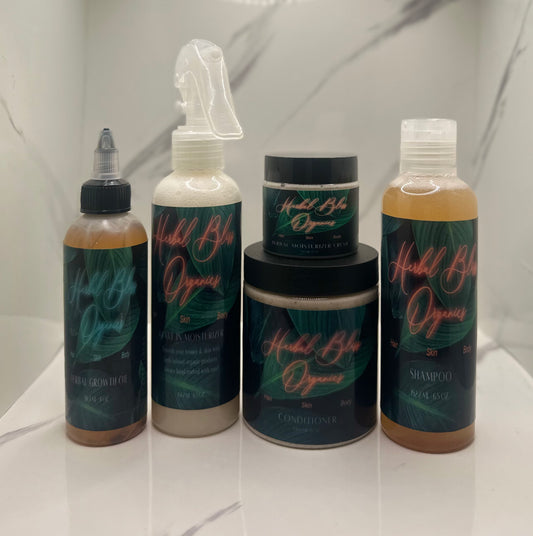 Large Herbal Bliss Organics Hair Growth Bundle Deal!!